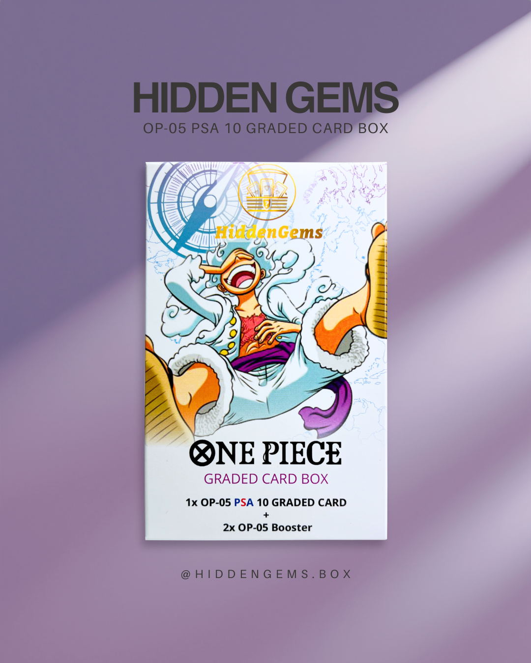 Hidden Gems OP-05 One Piece PSA 10 Graded Booster Box HiddenGems Hidden Gems OP-05 One Piece PSA 10 Graded Booster Box HiddenGems