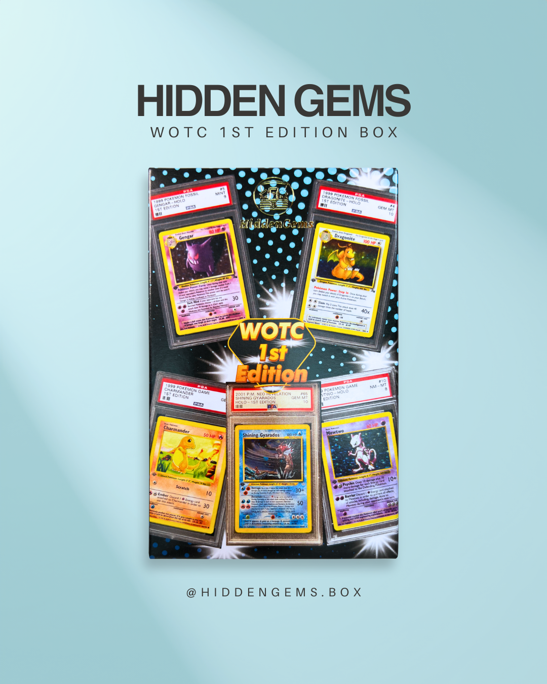 Hidden Gems Pokémon WOTC 1st Edition Box