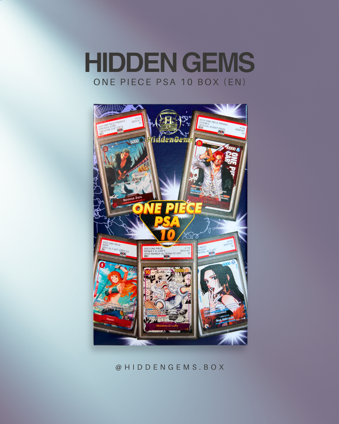 Hidden Gems One Piece PSA 10 Box (EN)