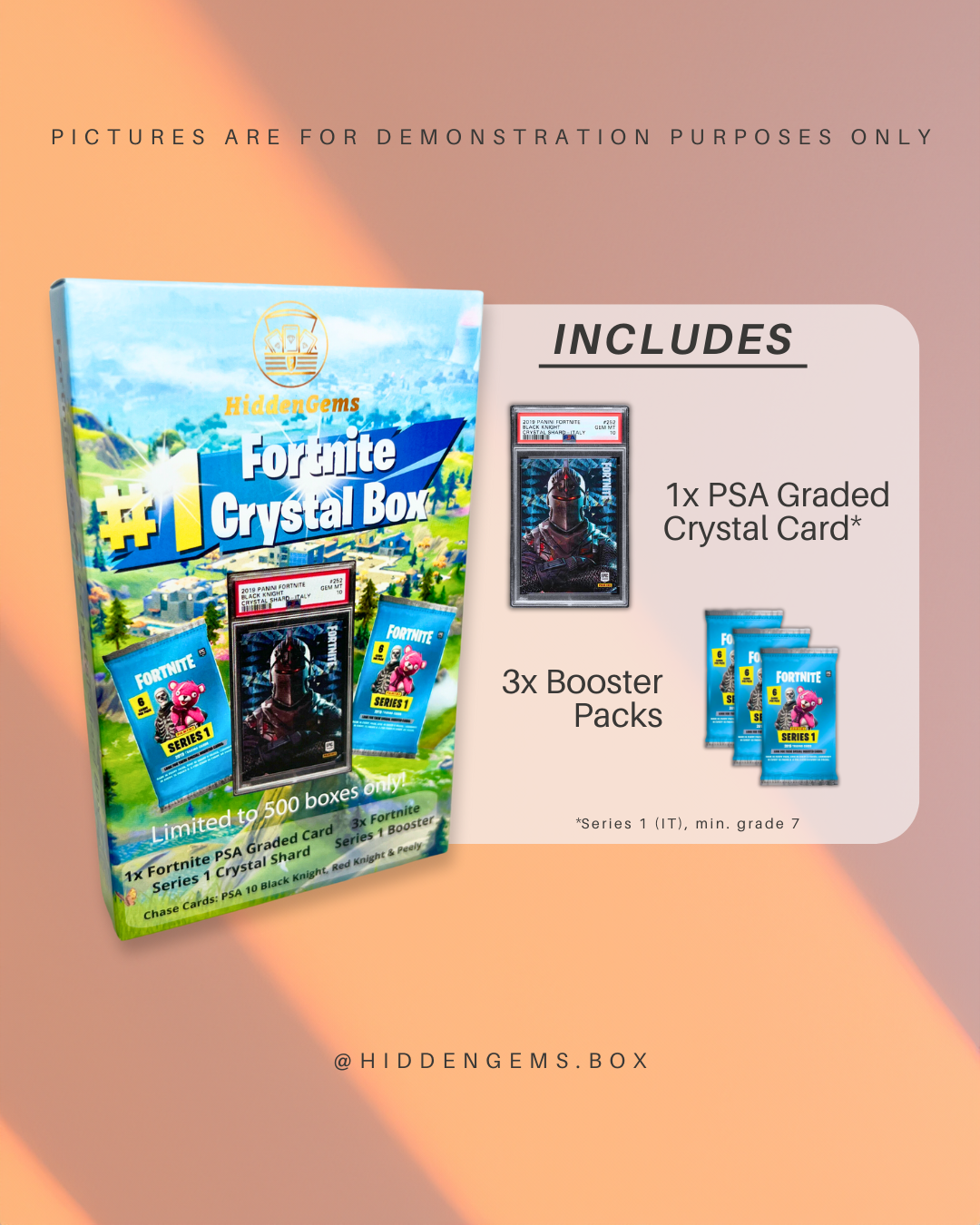 Hidden Gems Fortnite Series 1 PSA Graded Crystal Shard Box
