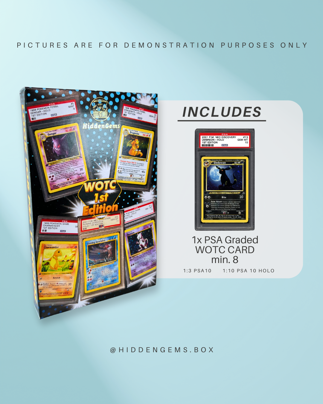 Hidden Gems Pokémon WOTC 1st Edition Box