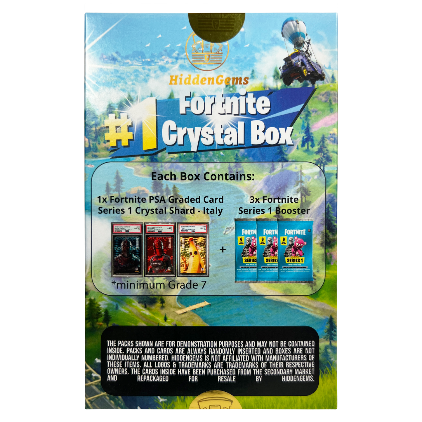 Hidden Gems Fortnite Series 1 PSA Graded Crystal Shard Box
