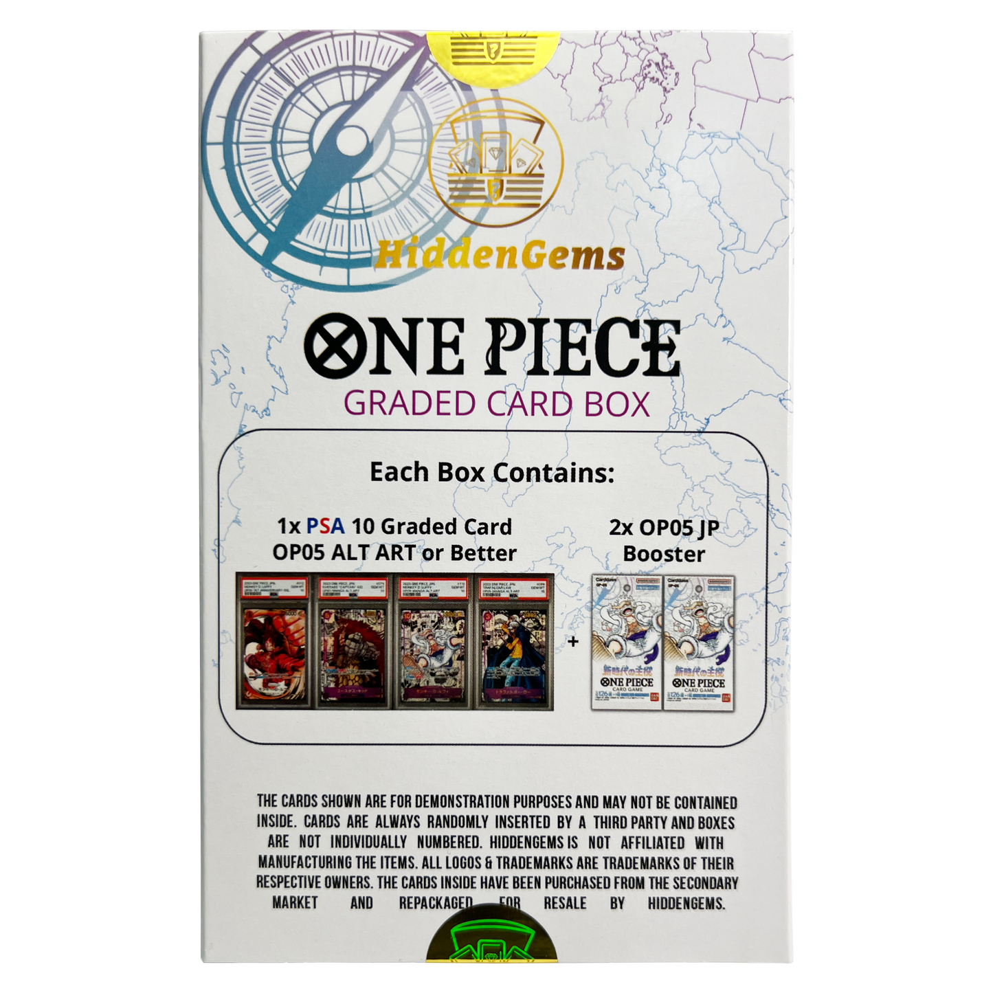 Hidden Gems OP-05 One Piece PSA 10 Graded Booster Box