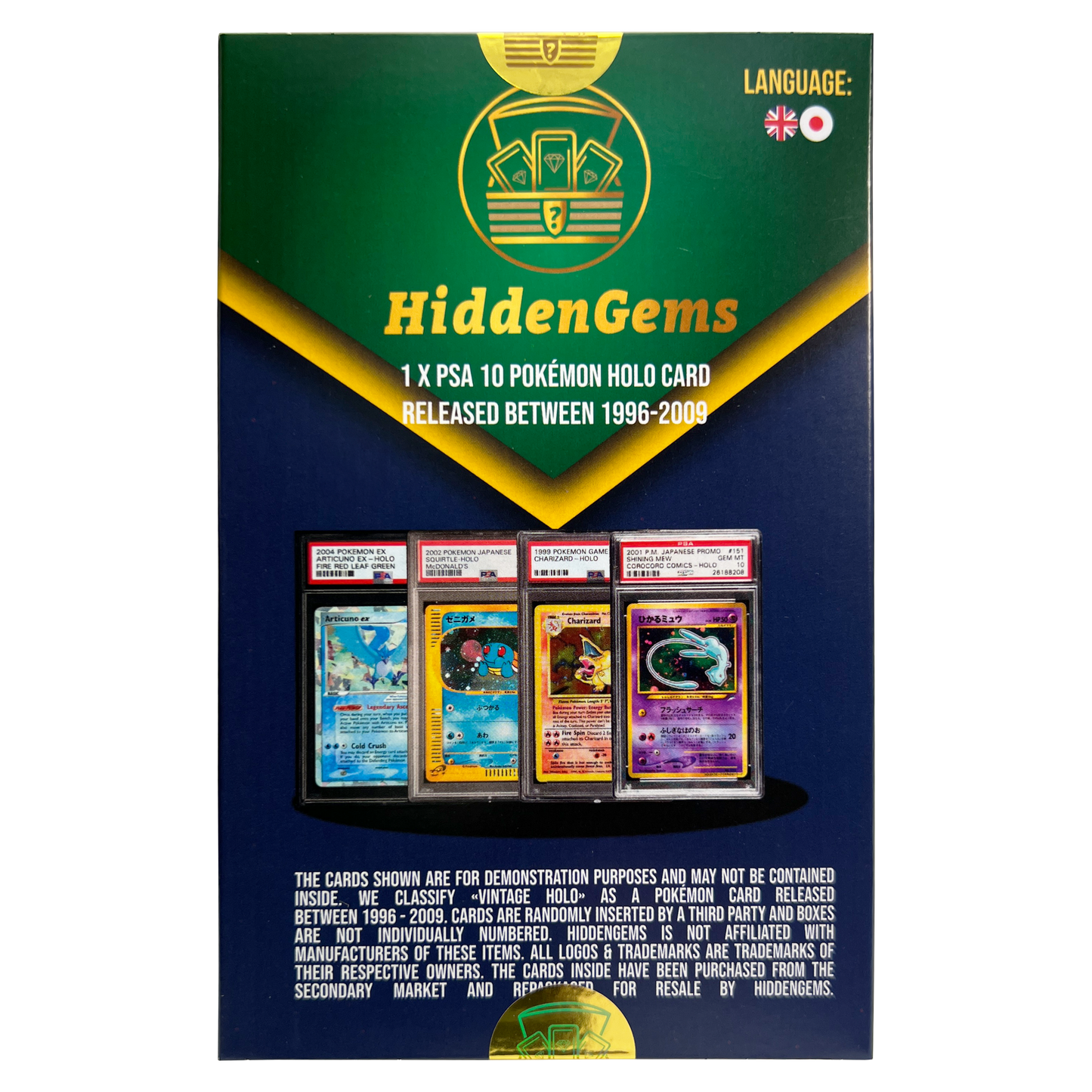 Hidden Gems Pokémon PSA 10 Vintage Holo Box