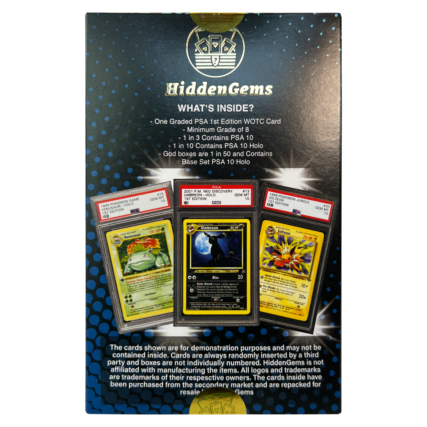 Hidden Gems Pokémon WOTC 1st Edition Box