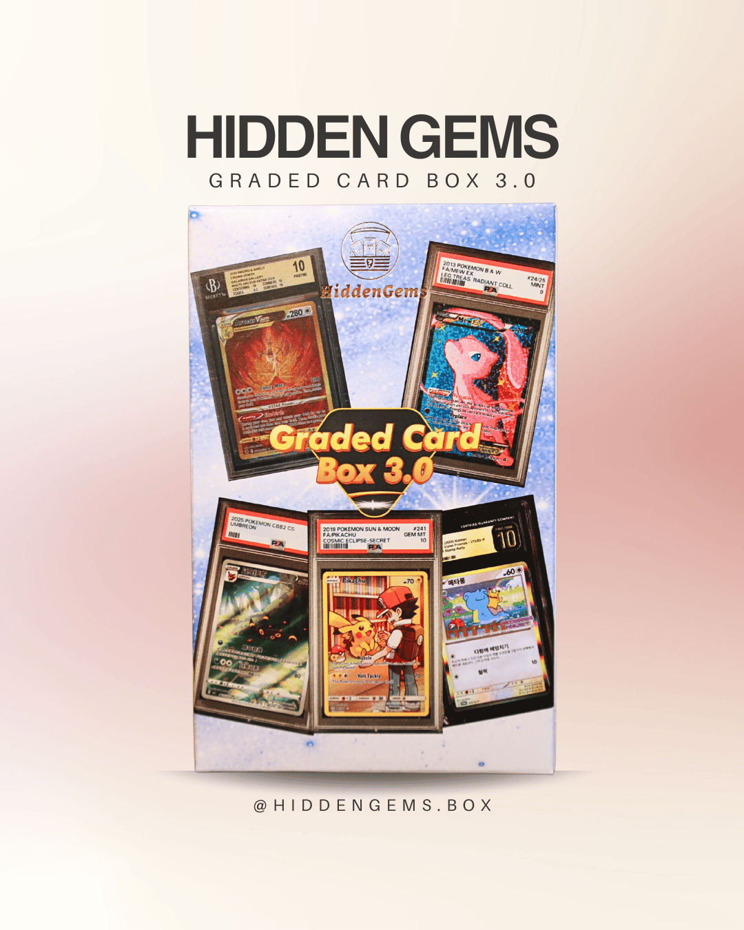 Hidden Gems Pokémon Graded Card Box 3.0