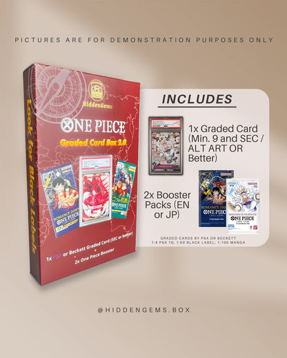 Hidden Gems One Piece Graded Card Box 2.0