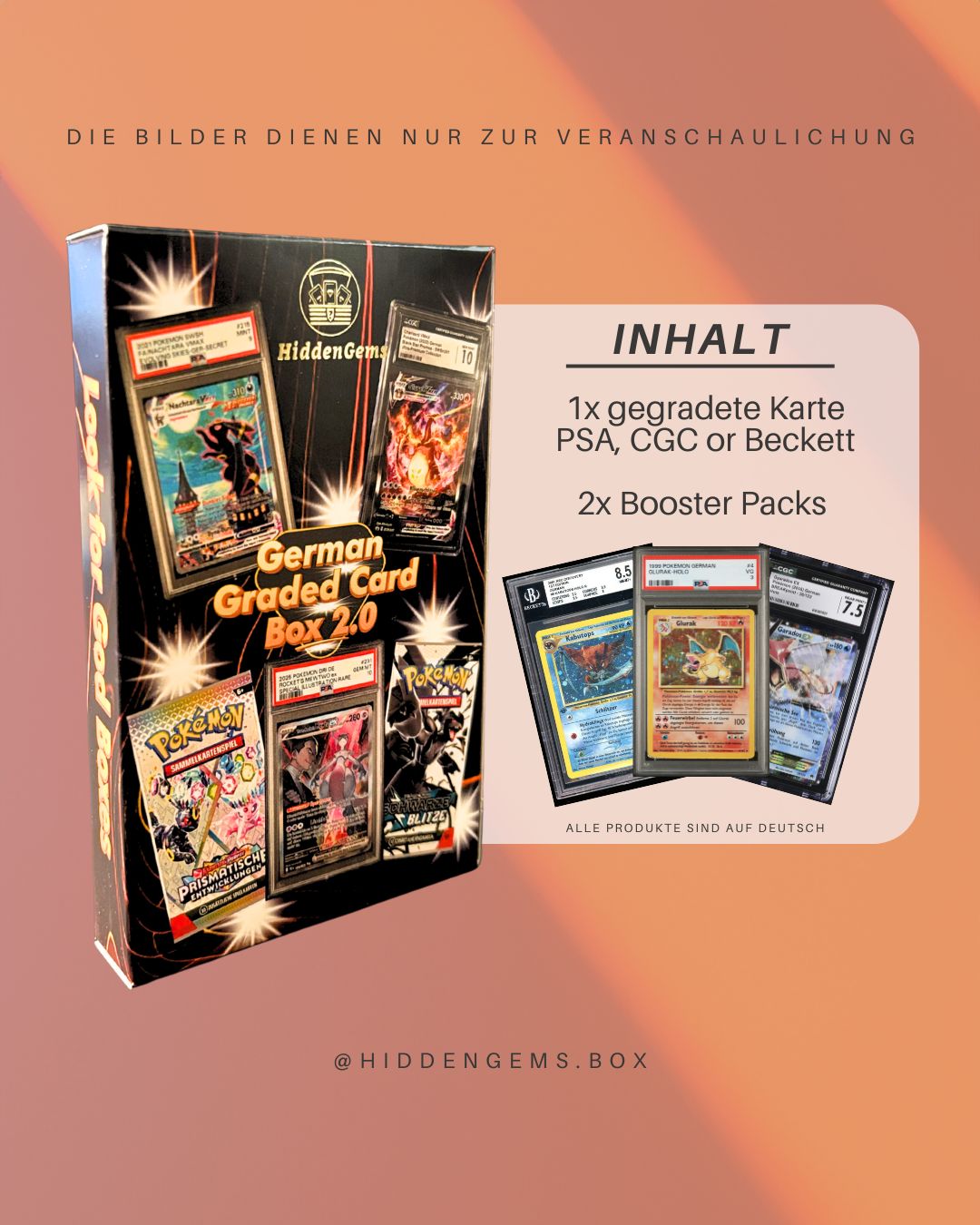 graded pokemon card packs Hidden Gems Pokémon German Graded Card Booster Box 2.0 – HiddenGems
