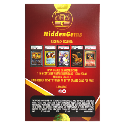 HiddenGems Pokémon PSA graded Charizard Box