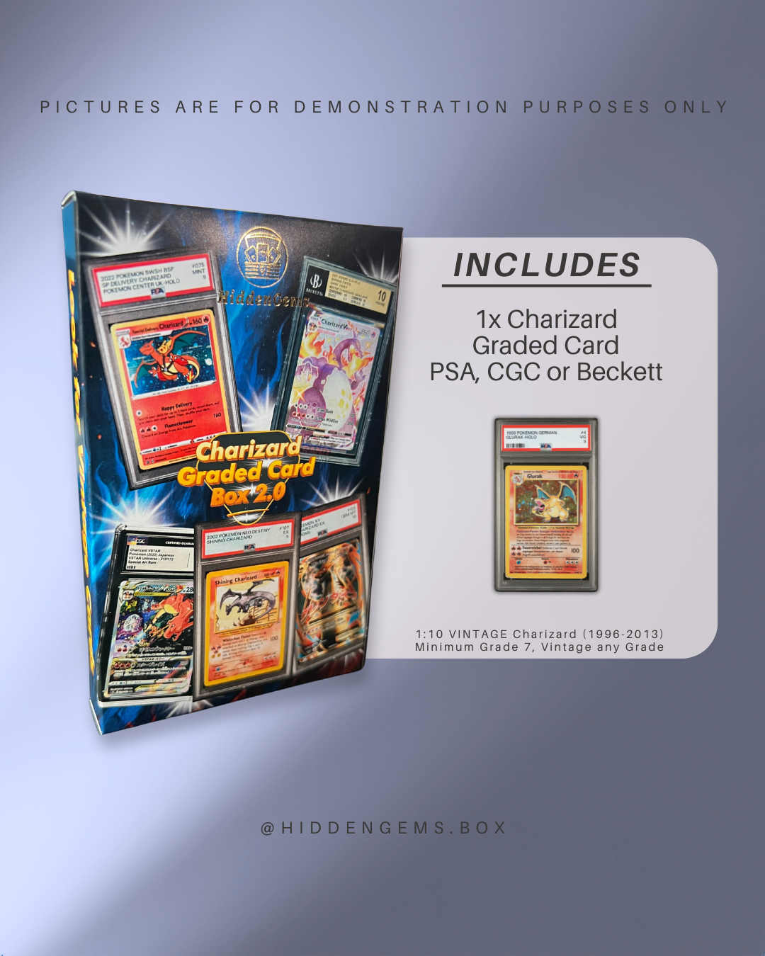Hidden Gems Pokémon PSA Graded Charizard Box 2.0