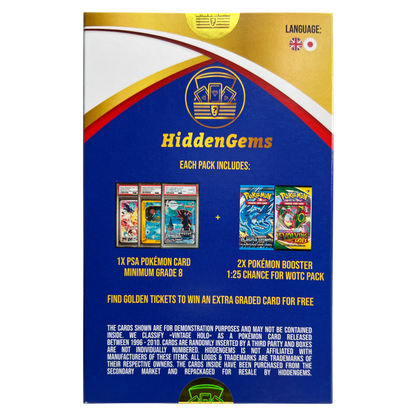 HiddenGems PSA Graded Card Booster Box