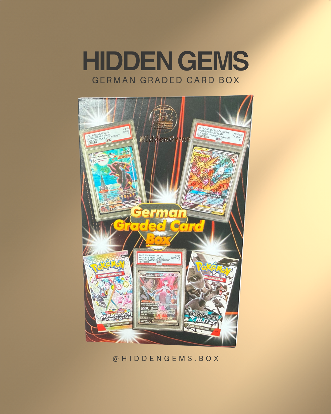 Hidden Gems Pokémon German Graded Card Booster Box
