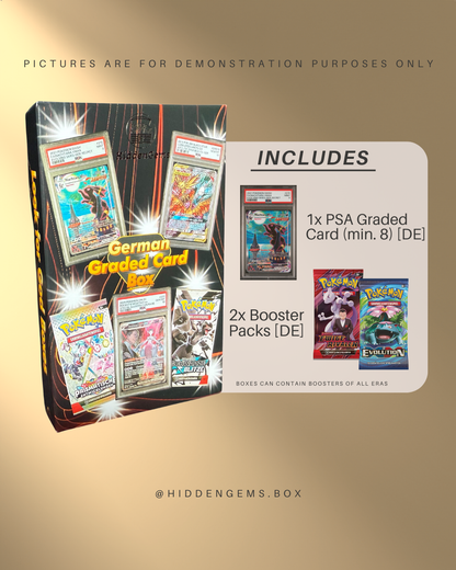Hidden Gems Pokémon German Graded Card Booster Box