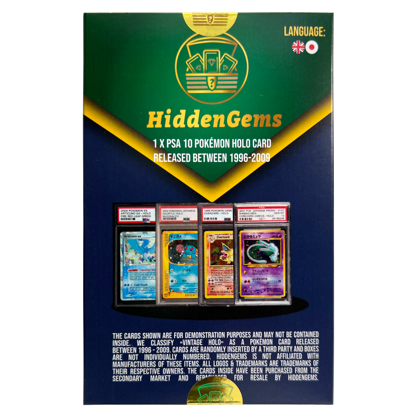HiddenGems Pokémon PSA 10 Vintage Holo Box
