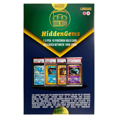 HiddenGems Pokémon PSA 10 Vintage Holo Box